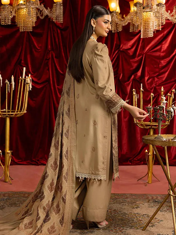 Shaista Supreme Kashmiri Embroidered Peach Collection 2025 (D-106)