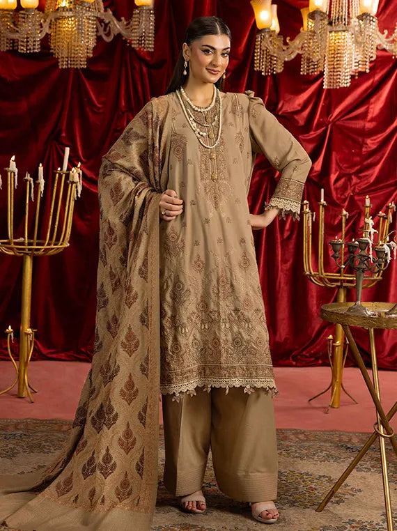 Shaista Supreme Kashmiri Embroidered Peach Collection 2025 (D-106)