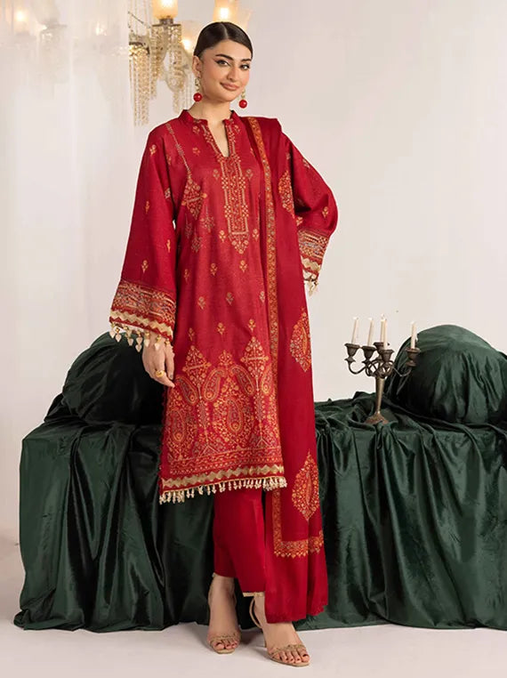 Shaista Supreme Kashmiri Embroidered Peach Collection 2025 (D-95)