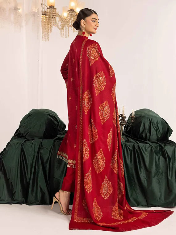 Shaista Supreme Kashmiri Embroidered Peach Collection 2025 (D-95)