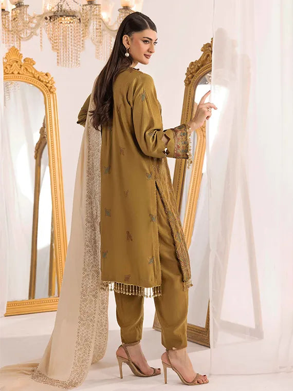 Shaista Supreme Kashmiri Embroidered Peach Collection 2025 (D-96)