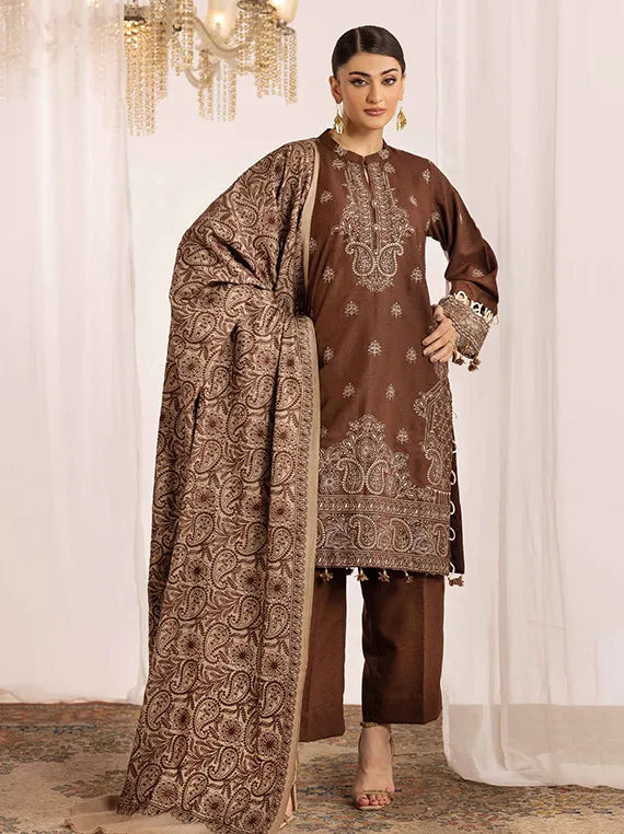 Shaista Supreme Kashmiri Embroidered Peach Collection 2025 (D-99)