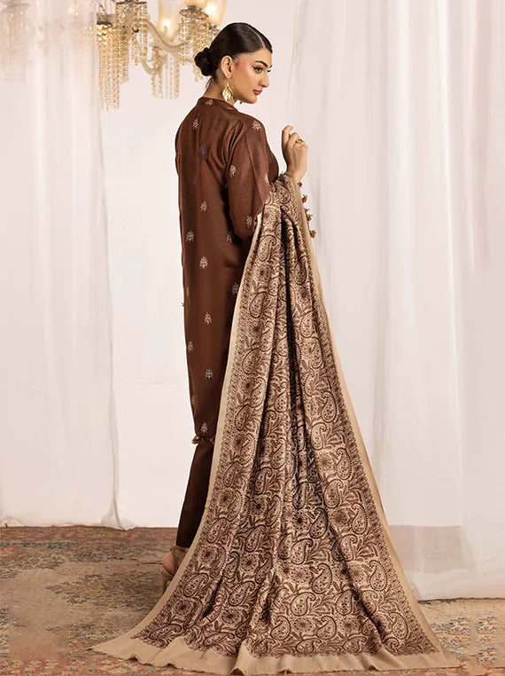 Shaista Supreme Kashmiri Embroidered Peach Collection 2025 (D-99)