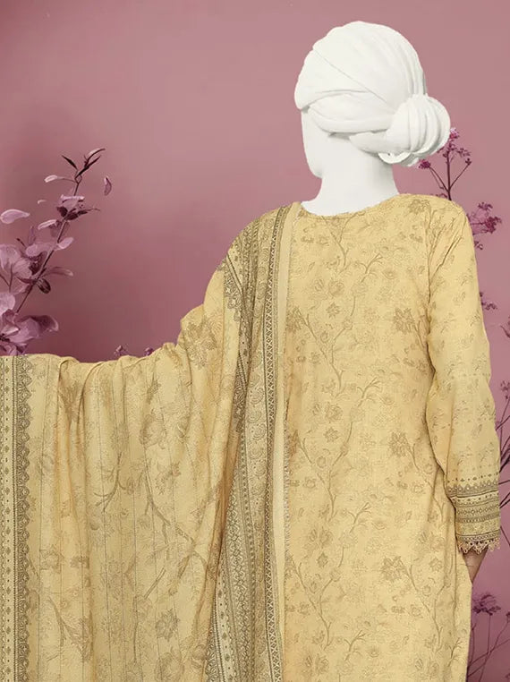 Shangrila Embroidered Printed Peach Slub Collection 2025 by ABC (D-467)