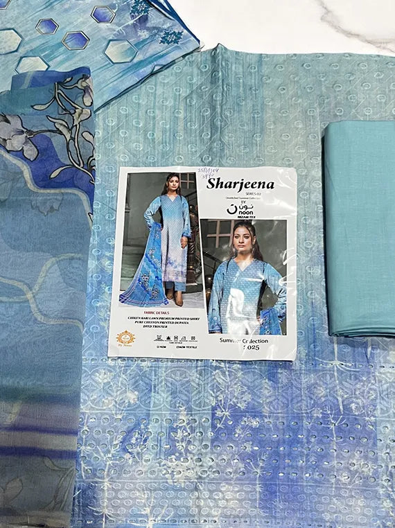 Sharjeena Chikankari Lawn Edit25 By Noon Nizam Tex (25DA104-03)