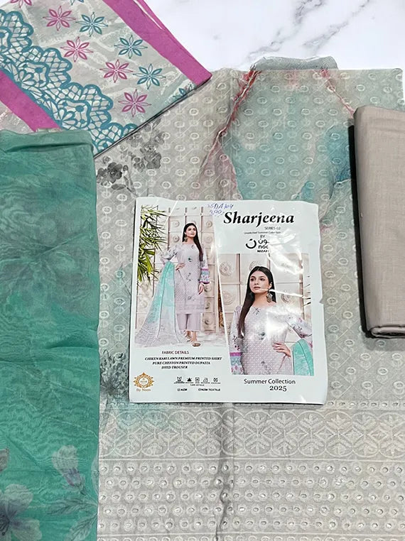 Sharjeena Chikankari Lawn Edit25 By Noon Nizam Tex (25DA104-07)
