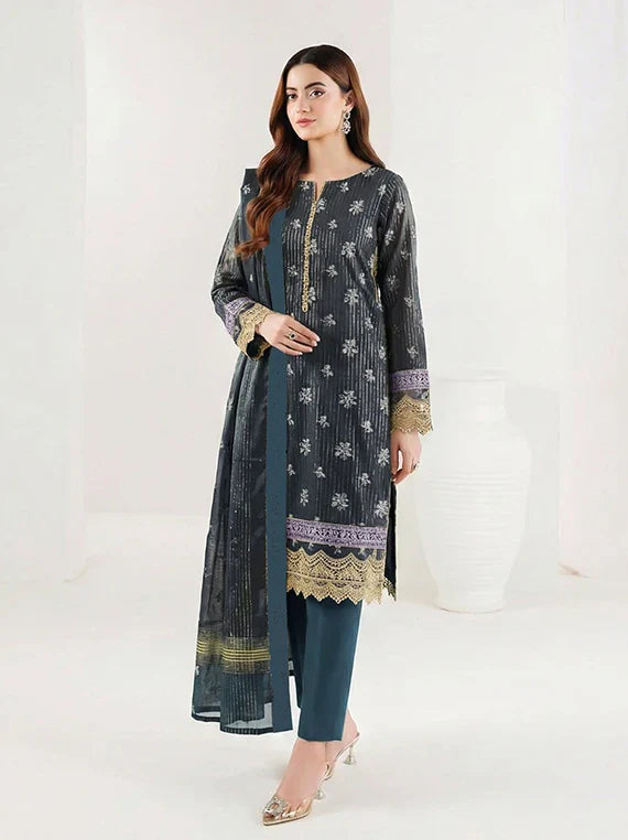 Sharmeeli by Eleganza Embroidered Lawn Collection 2026 Vol-58 (D-04)