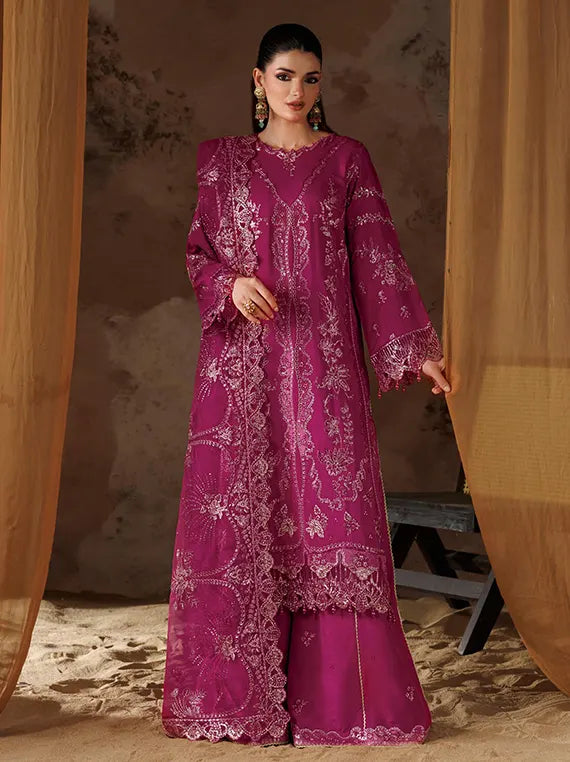 Shehnai by Ramsha Unstitched Embroidered Rawsilk Collection'26 V-02 (SS-202)