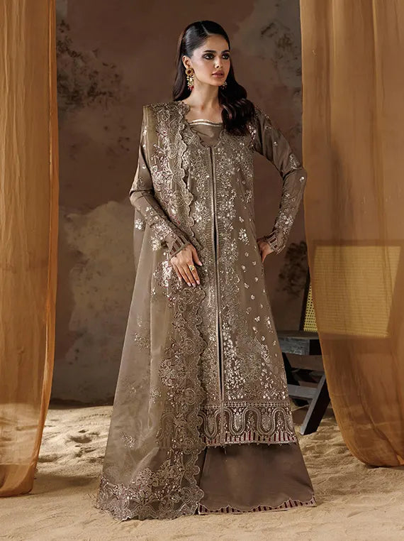 Shehnai by Ramsha Unstitched Embroidered Rawsilk Collection'26 V-02 (SS-207)