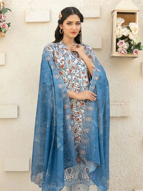 Shehrnaaz by Tawakkal Fabrics Embroidered Lawn Collection 2026 (D-2951)