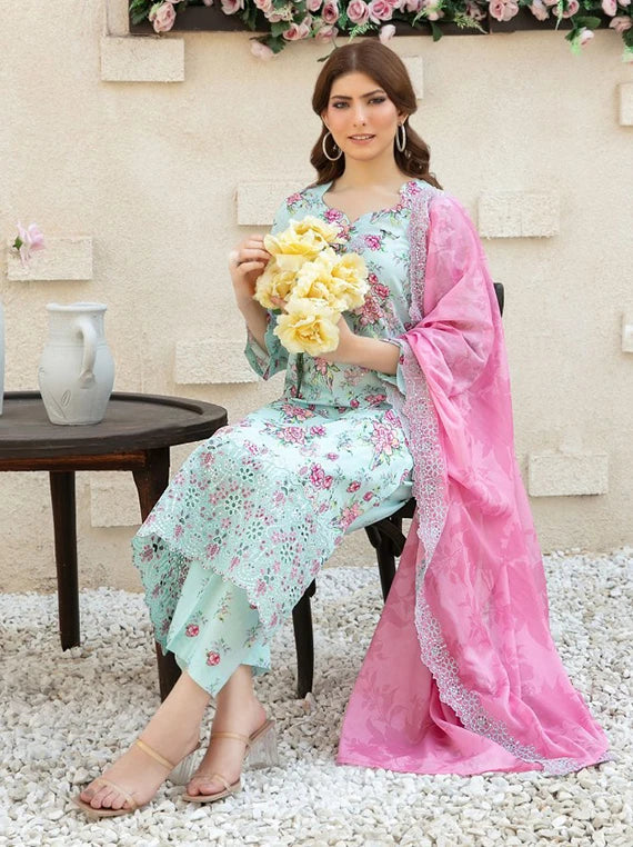 Shehrnaaz by Tawakkal Fabrics Embroidered Lawn Collection 2026 (D-2957)