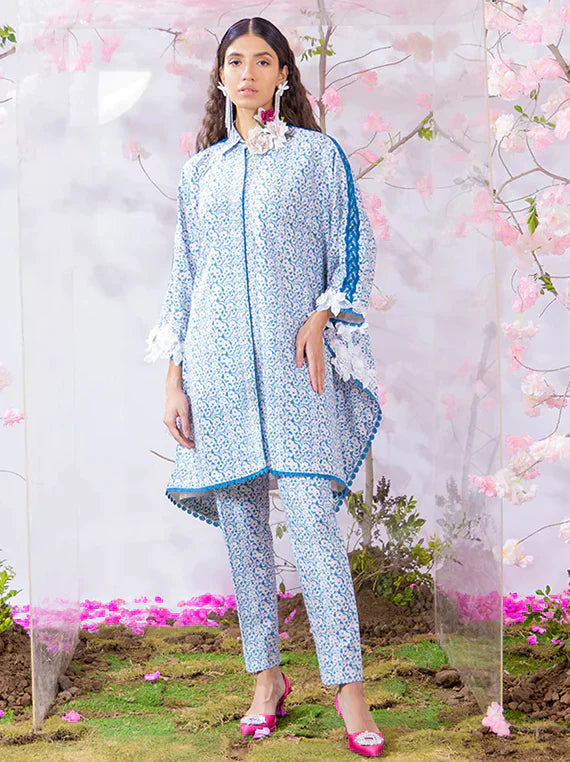 Sibel 2Pcs Silk Lawn Collection 2024 By Salitex (WUS3BS24SI16UT)