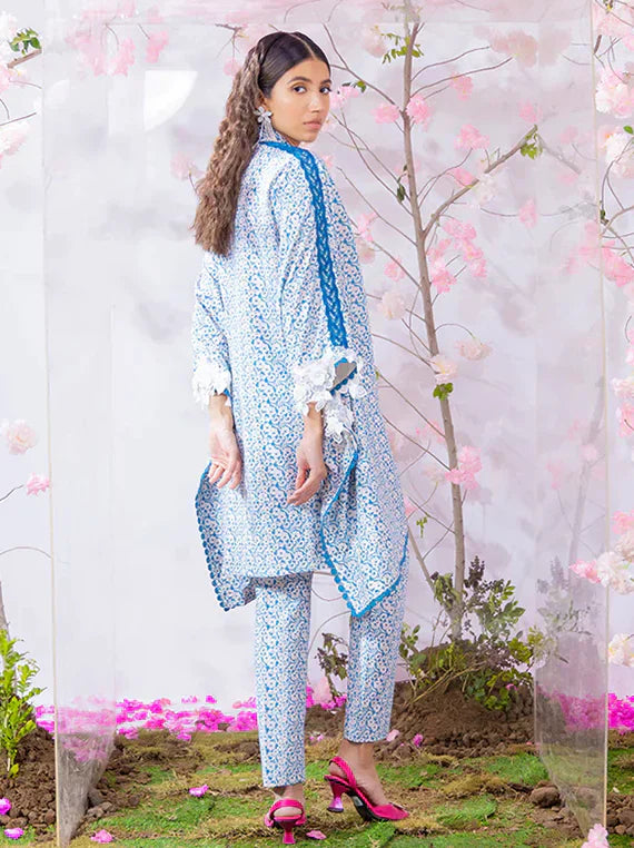 Sibel 2Pcs Silk Lawn Collection 2024 By Salitex (WUS3BS24SI16UT)