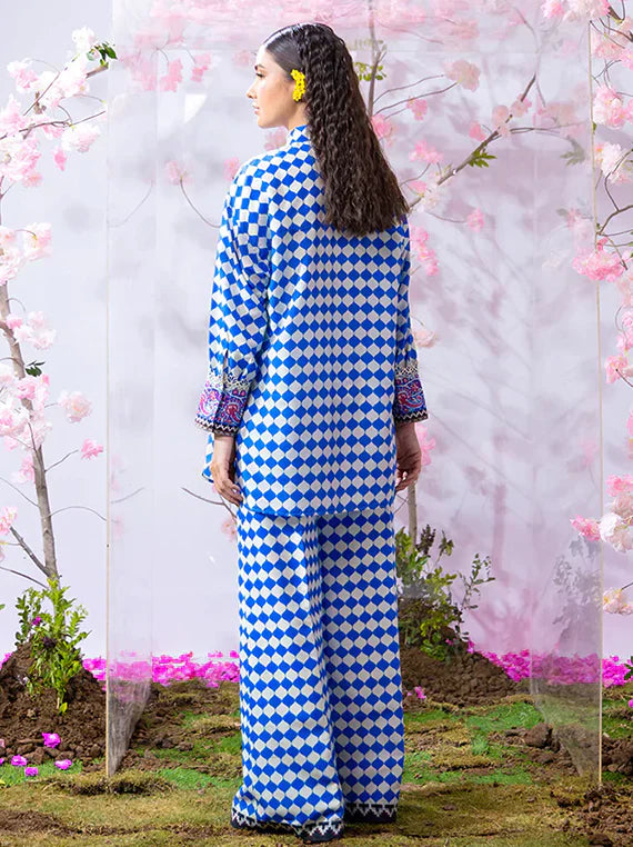 Sibel 2Pcs Silk Lawn Collection 2024 By Salitex (WUS3BS24SI18UT)