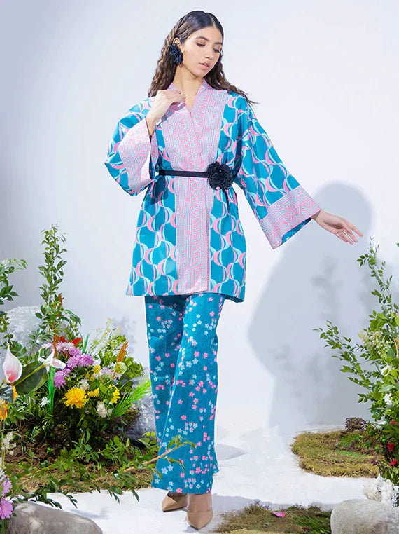 Sibel 2Pcs Silk Lawn Collection 2024 By Salitex (WUS3BS24SI19UT)