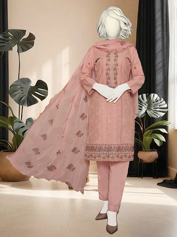 Signature Embroidered Karandi Collection 2025 by ABC (D-01)