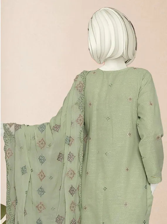Signature Embroidered Karandi Collection 2025 by ABC (D-02)