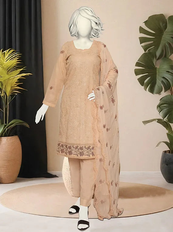 Signature Embroidered Karandi Collection 2025 by ABC (D-04)