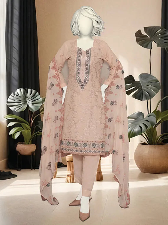 Signature Embroidered Karandi Collection 2025 by ABC (D-06)