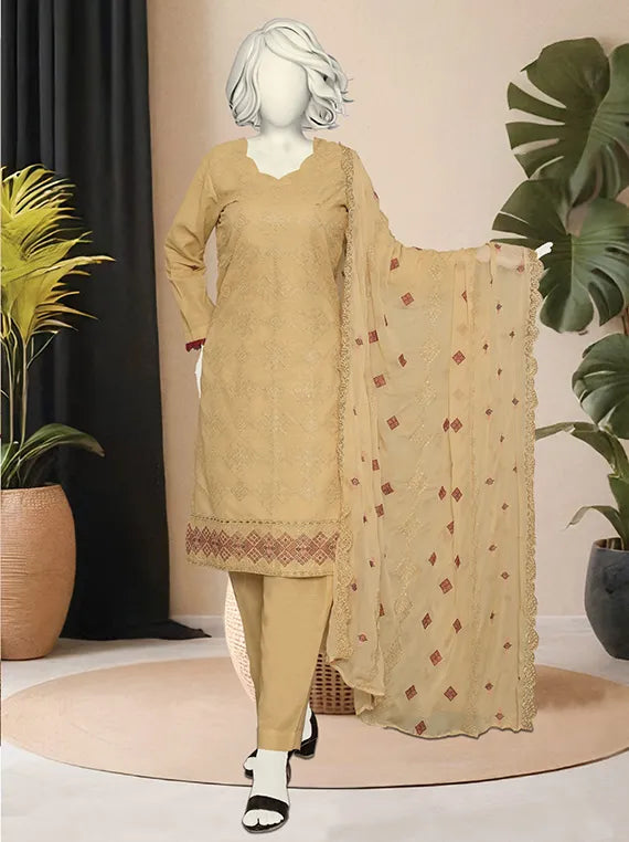 Signature Embroidered Karandi Collection 2025 by ABC