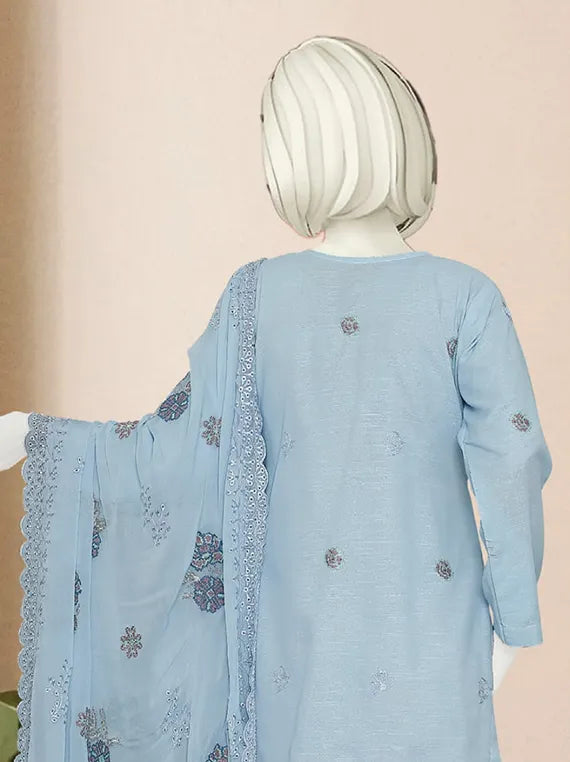Signature Embroidered Karandi Collection 2025 by ABC (D-08)
