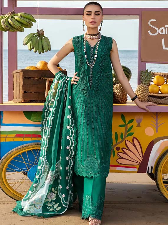 Signature Styles Multi Brand Lawn Collection 2025 (Ulysses-Seaweed 2A)
