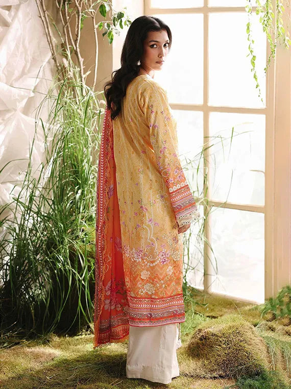 Silah Printed & Embroidered Raw Silk Collection 2025 by RajBari (D-03)
