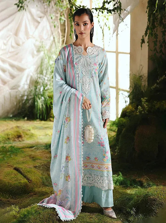 Silah Printed & Embroidered Raw Silk Collection 2025 by RajBari (D-04)
