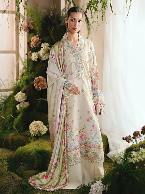 Silah Printed & Embroidered Raw Silk Collection 2025 by RajBari (D-06)