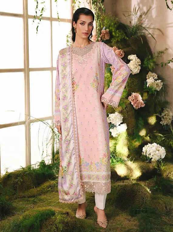 Silah Printed & Embroidered Raw Silk Collection 2025 by RajBari (D-07)
