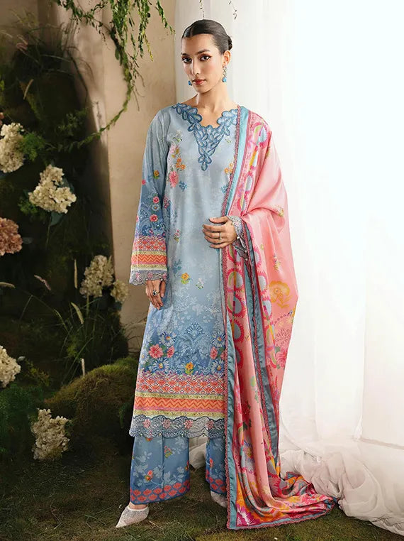Silah Printed & Embroidered Raw Silk Collection 2025 by RajBari (D-10)