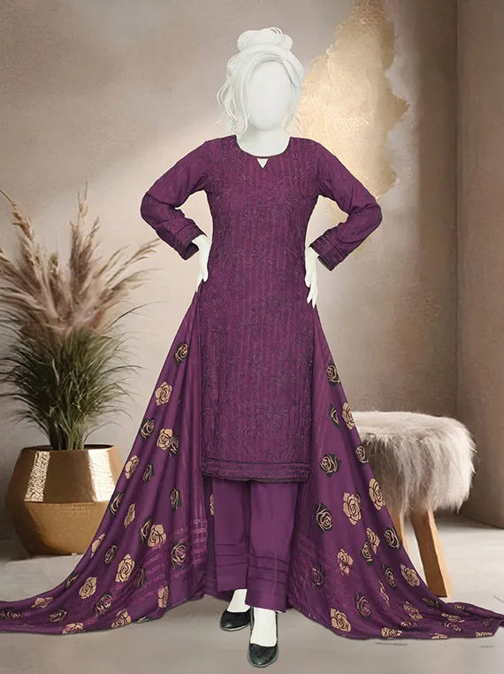 Silsilay By ABC Printed Embroidered Dhanak Collection 2025 Vol-05