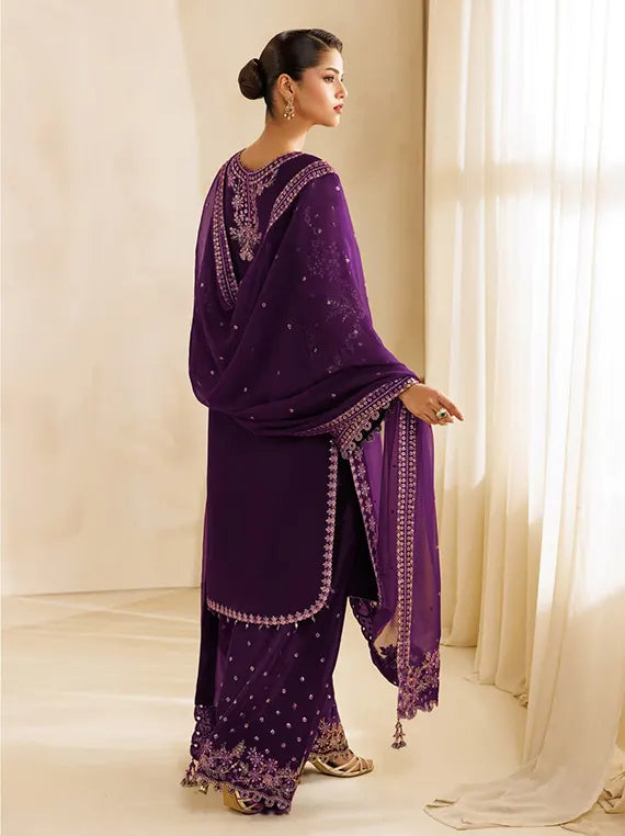 Sireine by Alizeh Unstitched Embroidered Chiffon Collection'26 (12-Cascade)