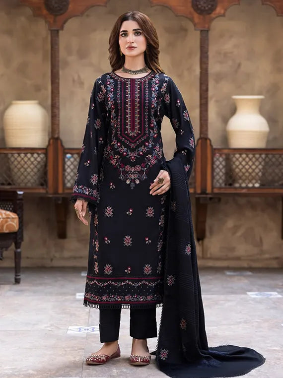 Smile by Azam Arts Embroidered Unstitched Dhanak Slub Collection'26 (D-02)