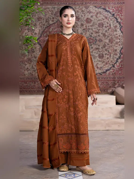 Smile by Azam Arts Embroidered Unstitched Dhanak Slub Collection'26 (D-07)