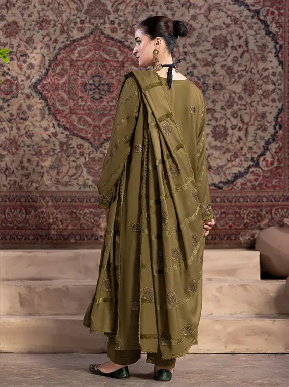 Smile by Azam Arts Embroidered Unstitched Dhanak Slub Collection'26 (D-08)