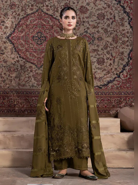 Smile by Azam Arts Embroidered Unstitched Dhanak Slub Collection'26 (D-08)
