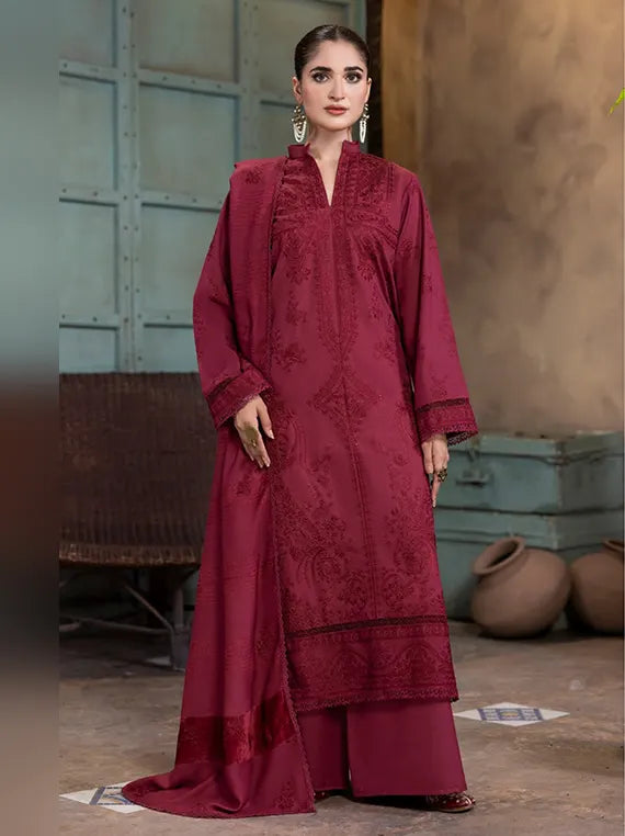 Smile by Azam Arts Embroidered Unstitched Dhanak Slub Collection'26 (D-11)