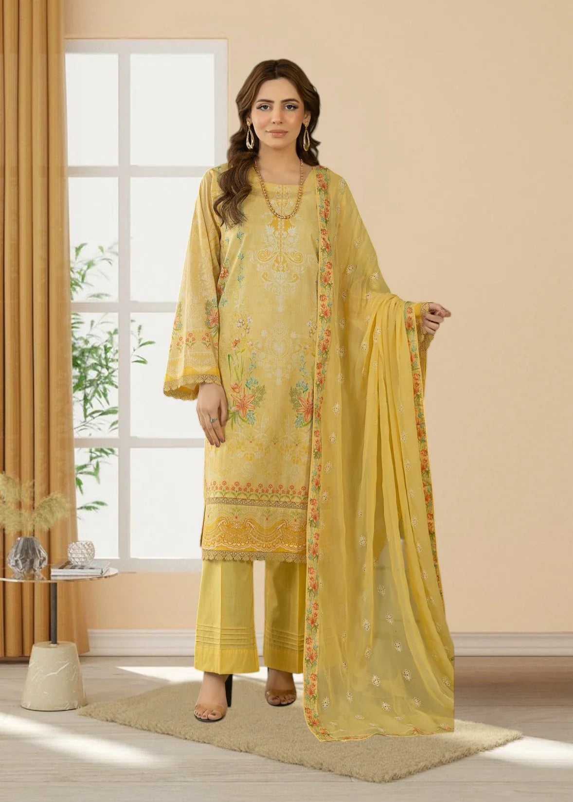 Smile Airjet Printed Lawn Collection 2026 By Azam Arts (D-2176)