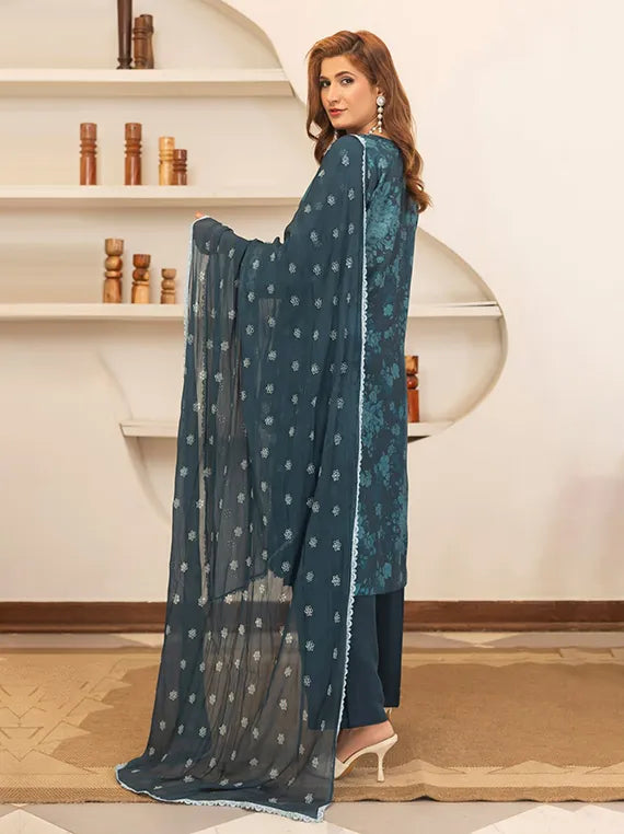 Smile Chikankaari Printed by Azam Arts Collection 2025 (Article-04)