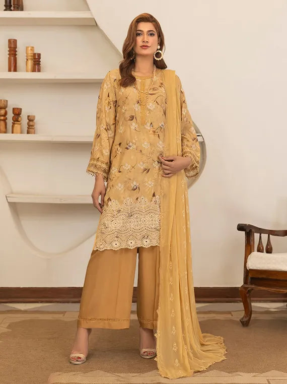 Smile Chikankaari Printed by Azam Arts Collection 2025 (Article-05)