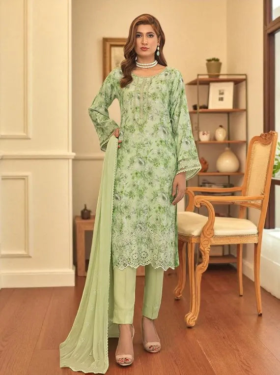 Smile Chikankaari Printed by Azam Arts Collection 2025 (Article-06)