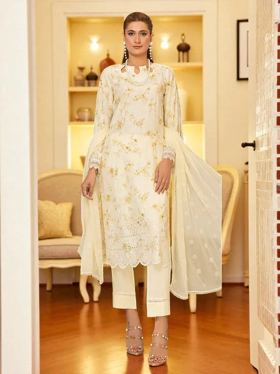 Smile Chikankaari Printed by Azam Arts Collection 2025 (Article-08)