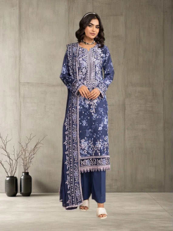 Smile by Azam Art's Luxury Lawn Collection 2026 (D-2231)