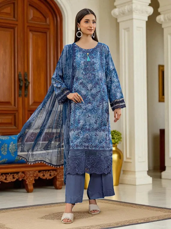 Smile by Azam Arts Printed Embroidered Viscose Collection 2025 (D-1939)