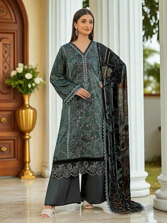 Smile by Azam Arts Printed Embroidered Viscose Collection 2025 (D-1940)