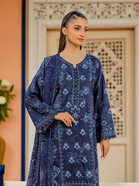 Smile by Azam Arts Printed Embroidered Viscose Collection 2025 (D-1941)