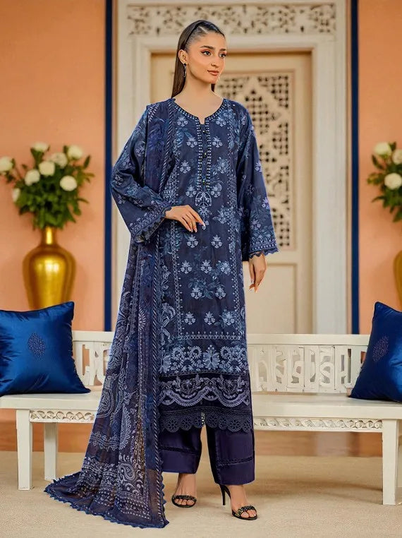 Smile by Azam Arts Printed Embroidered Viscose Collection 2025 (D-1941)
