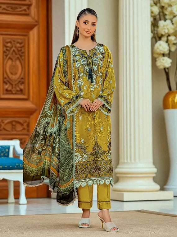 Smile by Azam Arts Printed Embroidered Viscose Collection 2025 (D-1942)