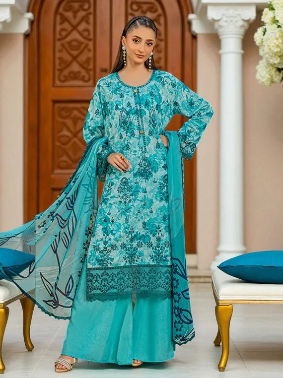 Smile by Azam Arts Printed Embroidered Viscose Collection 2025 (D-1943)